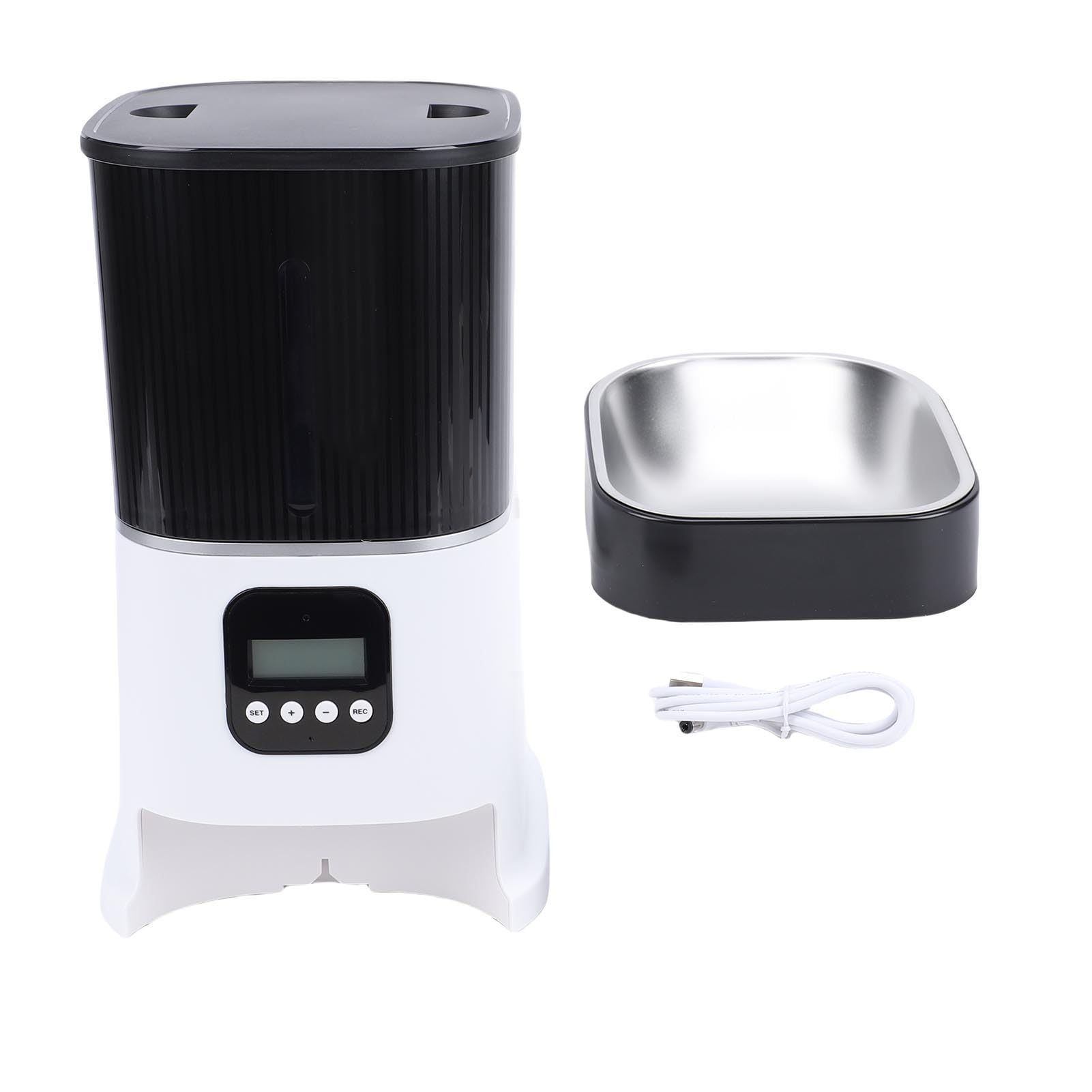 XUMIUZIY Mangeoire Automatique Conviviale pour Chat, capacité de 6 L, Double Alimentation pour Une Alimentation Pratique
