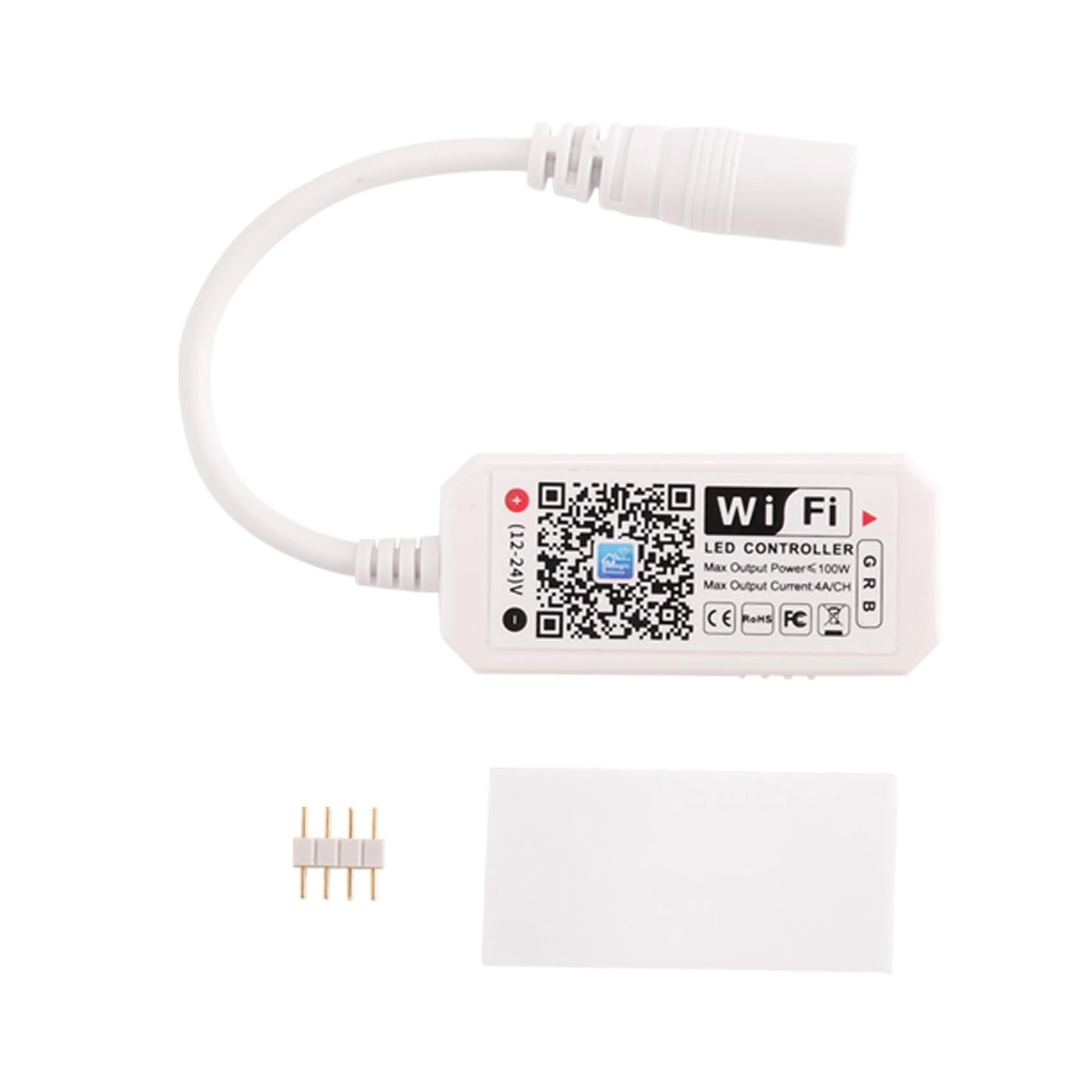6X Controllo Vocale un Strisce Luminose un LED RGB Lavora con e Home, Controller Wireless Intelligente WIFI con App Gratuita Tramite IOS o Android