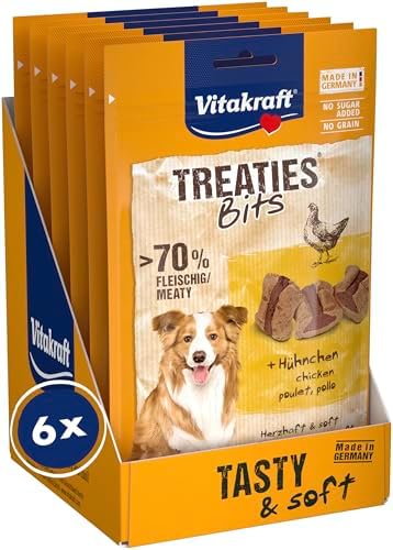 Vitakraft Treaties Bits, golosinas para perros, snack blando para...