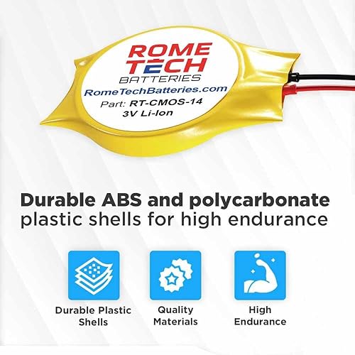 Miniatura 5 de Rome Tech CR2025 W CMOS Batería para Dell Alienware M15  M17 Genuine KTS 8b1 - Batería de respaldo para laptop BIOS RTC 3V CR2025W con conector FI