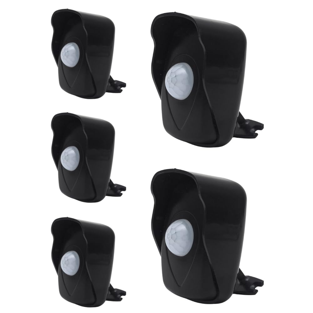Kit 5x Sensor De Presença Microcontrolado 180º Com Fotocélula E 6 Funções Externo QA26M
