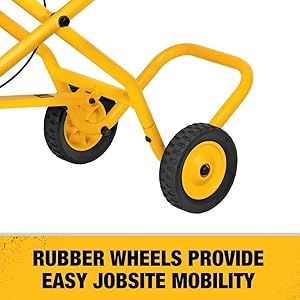 DEWALT Miter Saw Stand With Wheels (DWX726), Yellow
