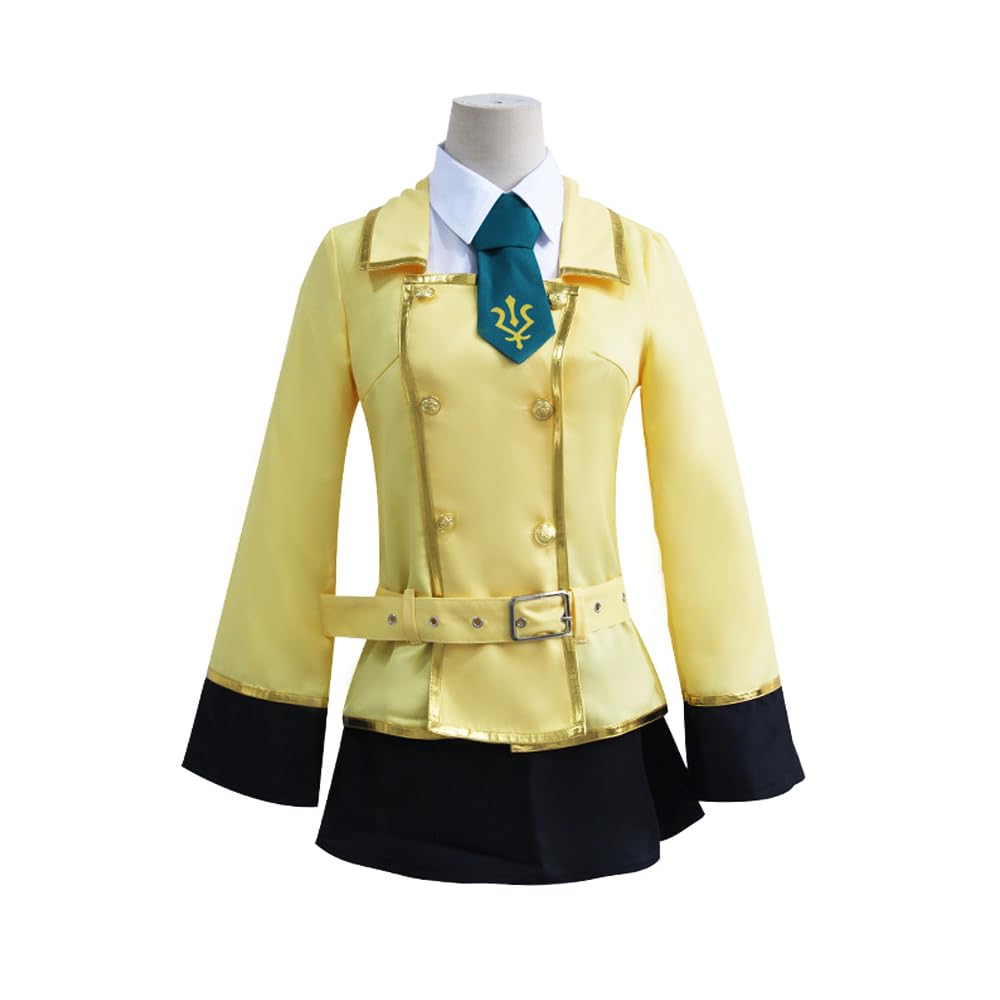 Zhongkaihua Anime CODE GEASS: Lelouch of the Rebellion Cosplay Costume C.C Cosplay JK Uniforme set completo include camicia, gonna a pieghe, giacca, cravatta, cintura