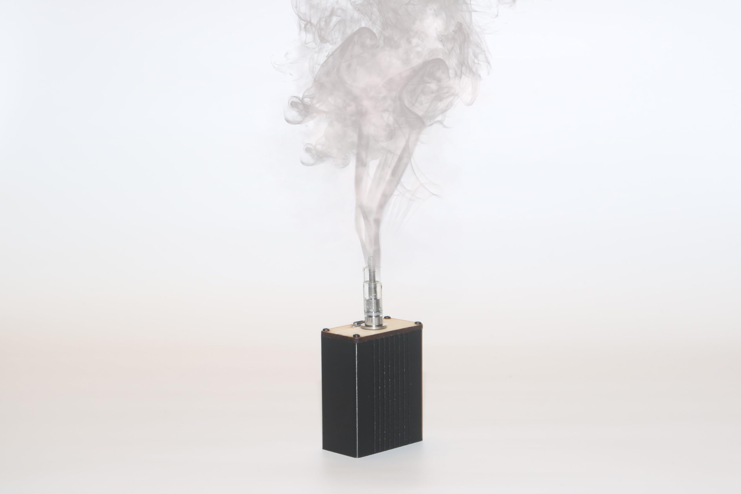 Mini Fog Machine,Smoke Machine for Outdoor Events DJ Parties Photography,Indoor Stage Effects,Halloween (Square black)