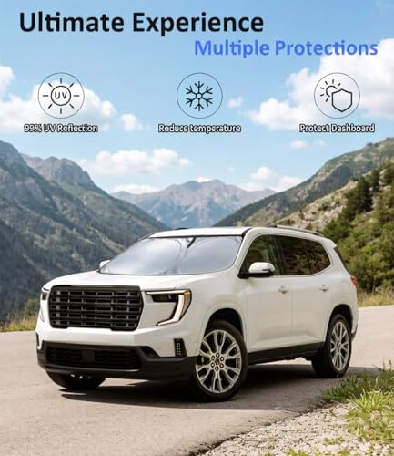 Image of Windshield Sun Shade Custom Fit for GMC Acadia 2024-2026