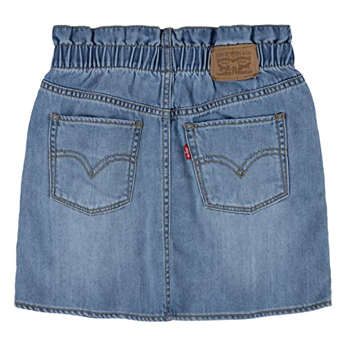 Levi's pull-on denim sk de tiro alto: ropa cómoda sin botones para niñas 2