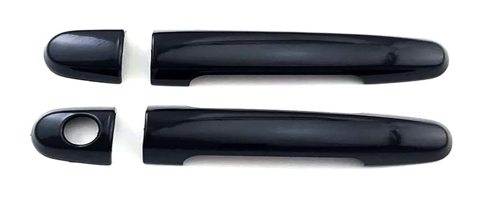 STRJUS Car Door Handle Cover for Pontiac for Vibe 2002-2010 Single Hole Door Handle Bowl Decoration Anti-Scratch Modification Car Trim(2 Doors Bright Black)