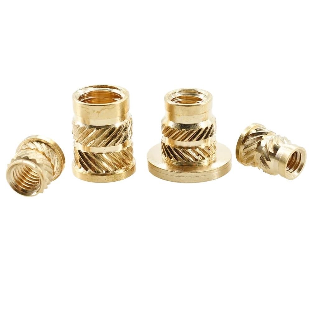 50 dadi con inserti flangiati in ottone M2 M2.5 M3 M4 M5 M6 M8 - Dadi con filettatura metrica for stampa e stampaggio di plastica(M5x9.5x6.5)