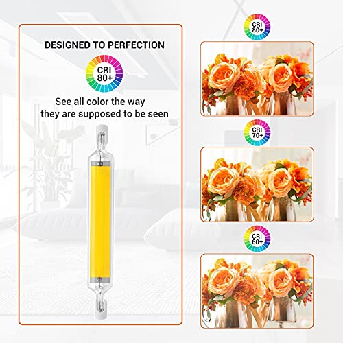 LED R7S 78mm Bianco freddo 6000K, 10W Sostituzione...