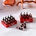 SXFSE Dollhouse Kitchen Accessories, 1:12 Dollhouse Miniature 12 Piece Soft Drink with Tray