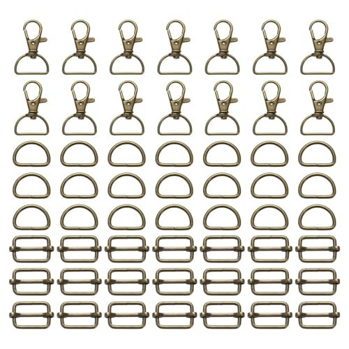 Mousquetons rotatifs anti-entortillement et boucles coulissantes pour sangles de sac
