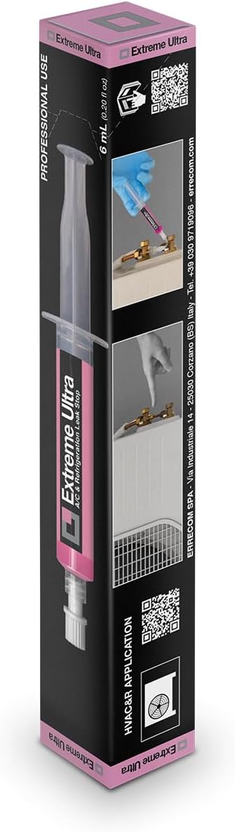 ERRECOM Extreme Ultra Sealant For AC Systems | Works With R410A, R32, R134a, R1234yf Refrigerants
