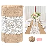 Tolle Größe: Unser nahtloser Jute-Tischläufer misst 30,5 cm breit x 20 m lang. Sie können es in einen Tischläufer jeder Größe schneiden, die Sie benötigen, wie 30,5 x 182,9 cm Tischläufer oder 30,5 x 274,3 cm Tischläufer. Sie können es auch in Tischsets, Stuhlschärpen, Girlanden, dekorative Schleifen oder Bänder für Geschenke und andere handgefertigte Ornamente schneiden