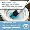Unique Silicone RV Toilet Brush, Compact, Won't Damage Toilets or Seals, Wall-Mount No-Drip Holder