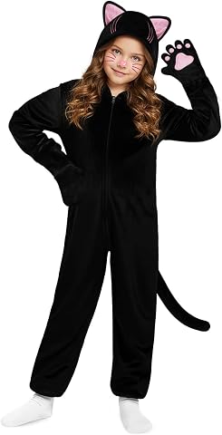 Black Cat Costume Onesie for Kids