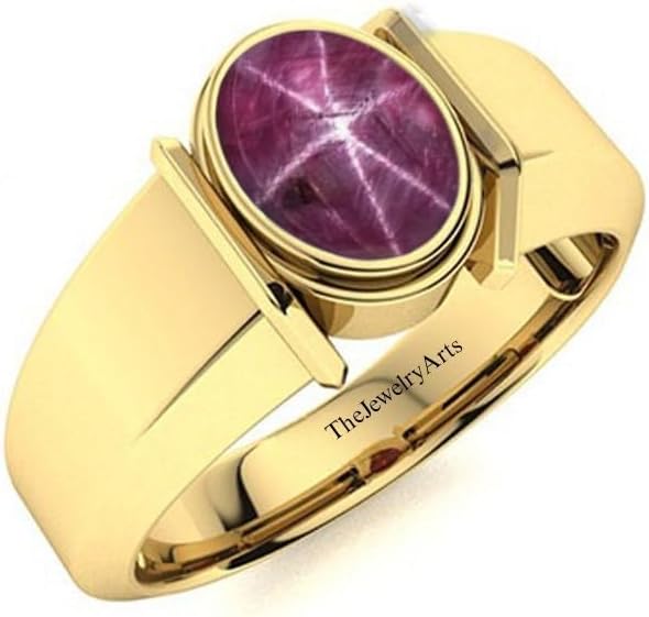 Man Star Ruby Ring, Wedding Ring, Natural Star Ruby Ring, 925 Silver Ring, Stackable Ring
