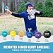 SunNordic 6/9 Pack Seams Plyometric Weighted Baseball Set (3.5-16/35/53/70 oz) - Variable Weight Plyo Baseballs for Improved Power & Pitching Training - for All Skill Levels