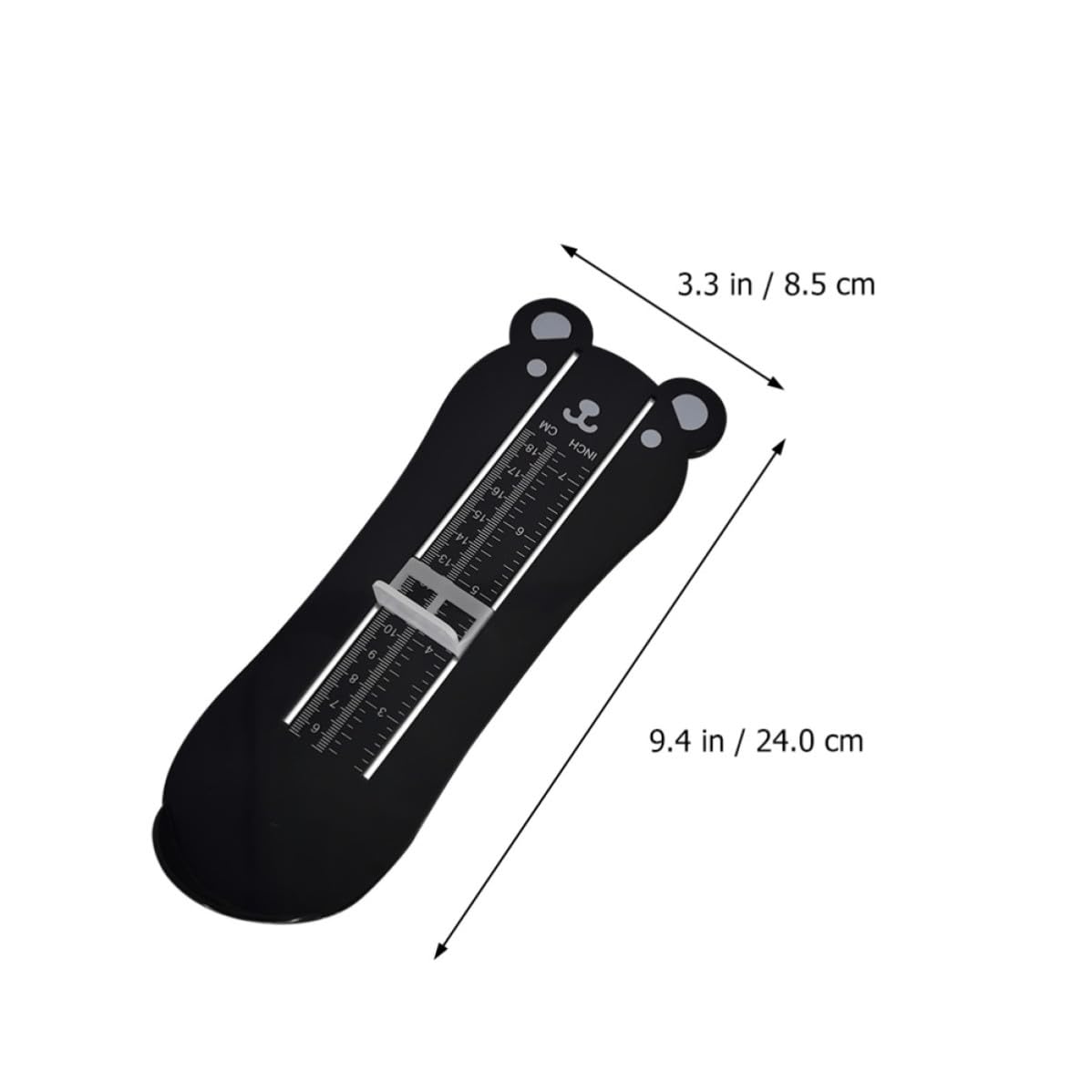 2pcs Bear Shaped Foot Measuring Device ABS Quick Size Reading