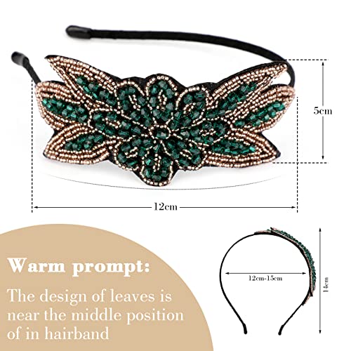 MWOOT 1920s Women's Headband, Pack of 4 Headbands for 20s Party Costumes, Vintage Hair Band - Image 4