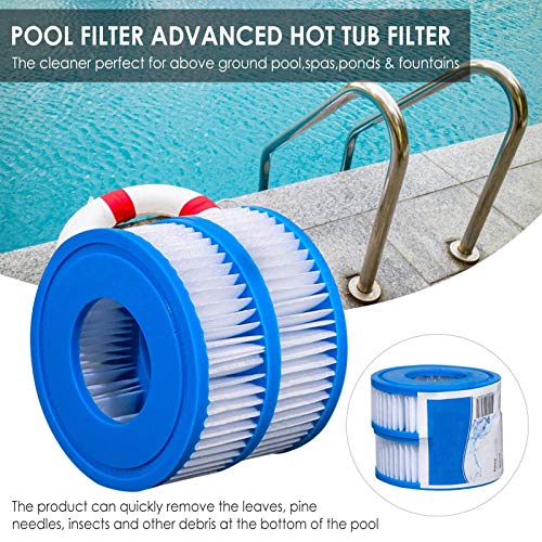 Hulzogul Substituição de filtro de piscina, filtro avançado de banheira de hidromassagem para substi