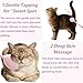 Cat Interactive Massage Wand, mimics cat tongue filiform papillae & grooming behavior, deep massage & gentle patting. For adult cats only. Prevents scratches, builds bond and trust for skittish cats