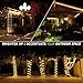 WYZworks 288LEDs, 25ft LED Warm White Rope Light, Connectable Outdoor Permanent Waterproof Accent Exterior Lighting, Flexible Clear PVC, ETL Certified, Holiday, Backyard Patio, Home, Décor