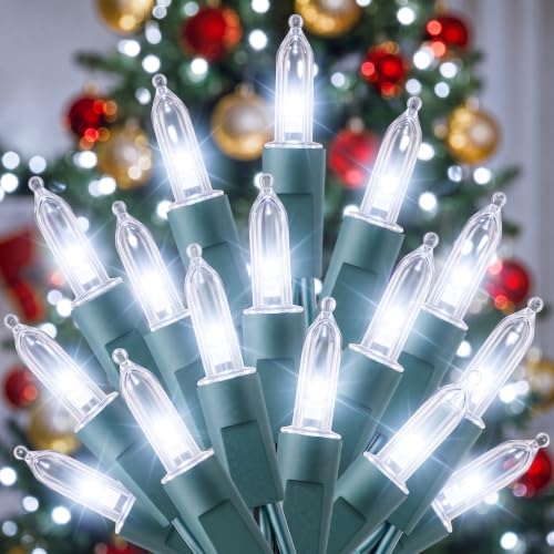 LED Christmas Lights Indoor Outdoor, 33FT 100 Count Mini String Lights
