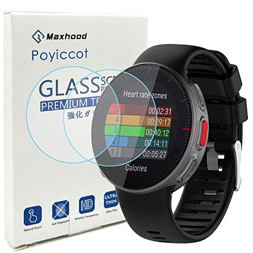 Poyiccot Screen Protector Compatible for Vantage V, 0.3mm Ultra-Thin 9H Hardness Anti-Fingerprint Tempered Glass Screen Protector Compatible for Vantage V watch