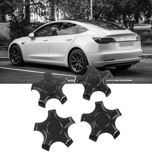 Cache-moyeux roue voiture en plastique solide x4 - 7