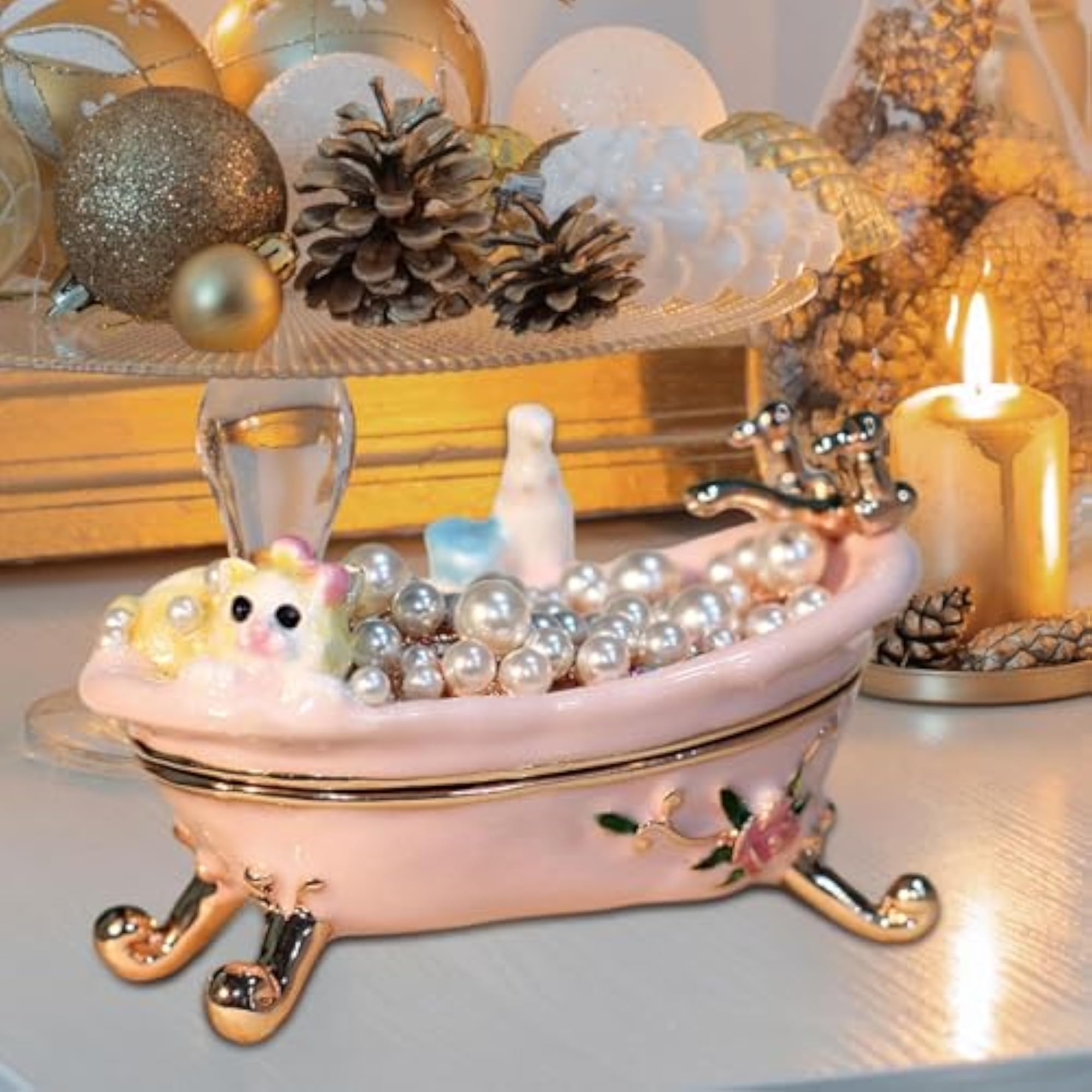 Small Trinket Box Display Rings Holder for Weddings
