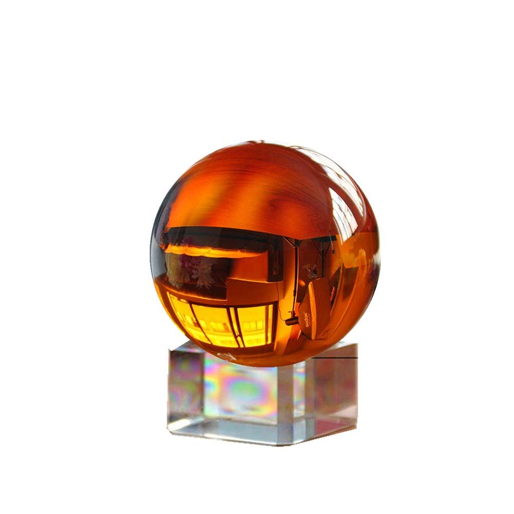 qianyue Bola de Cristal Ámbar Fotografía, Tierra, Cero, rasguño, Magia, Gema, Pelota, artesanías (80mm)