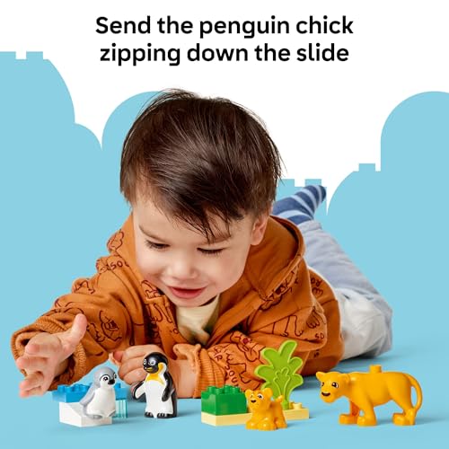 LEGO DUPLO Town Wild Animal Families Penguins & Lions Building Toy Playset - Preschool Learning & Educational Animal Toy for Toddlers, Boys and Girls, Ages 2+ - Baby Gift Ideas - 10442 — view 5