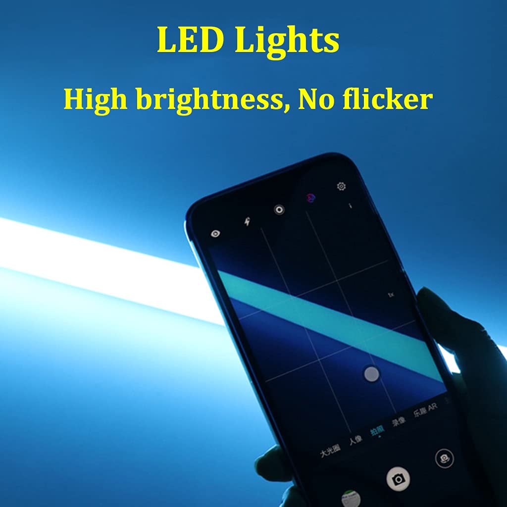 Tubo de Luz de Color RGB Barra de Luz Portátil para Fotografía 3 Modos de Iluminación Recargable por USB Barra de Luz Portátil para Fotos, Video, Película, Vlog(Blue,120cm/47.2in)
