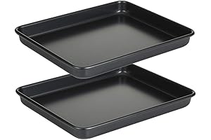 Walooza Nonstick Toaster Oven Tray Set for Baking