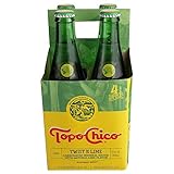Topo Chico Twist Of Lime Sparkling Mineral Water, 12 Fluid Ounce - 4 count per pack -- 6 packs per case.
