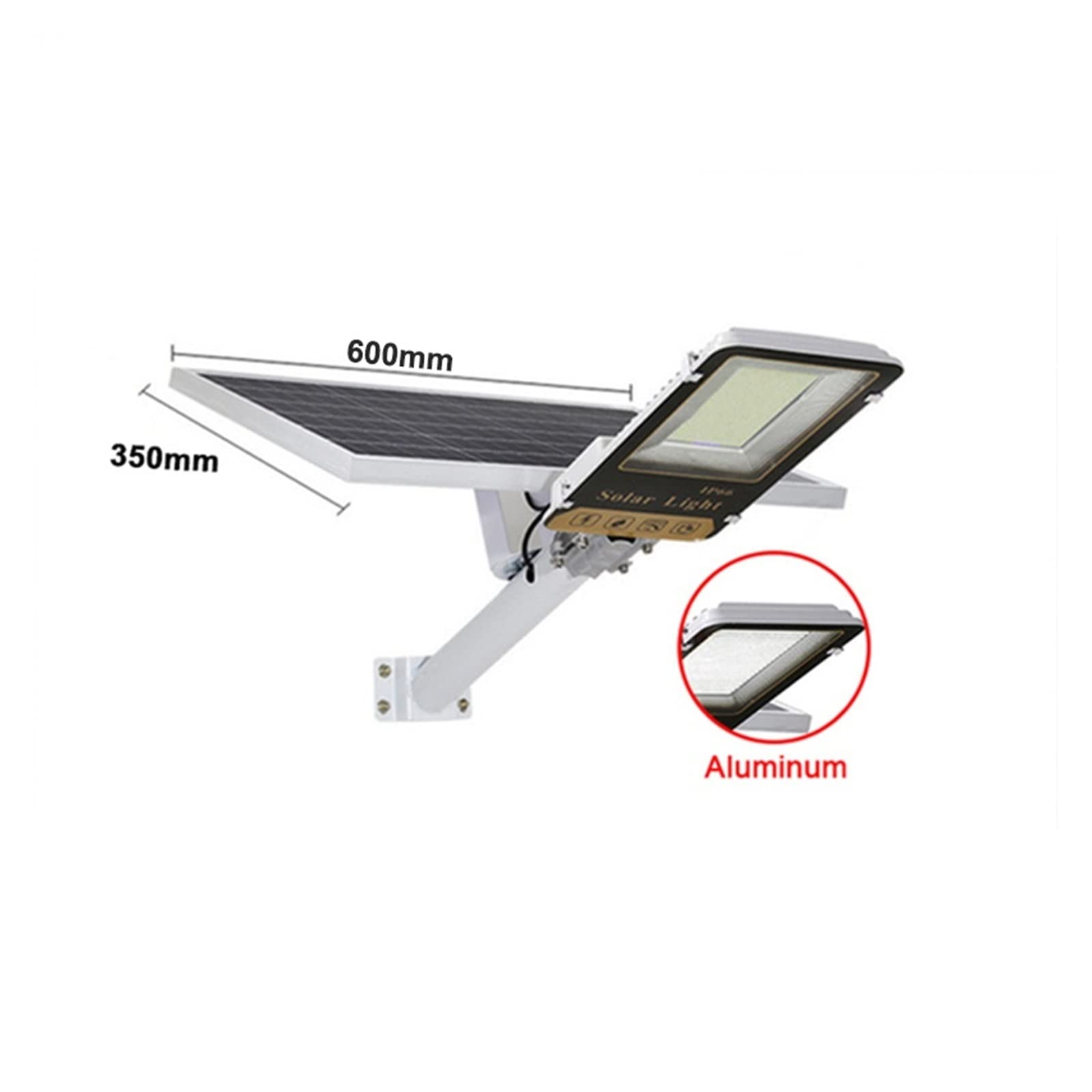 Lampy Solarne ZewnęTrzne, 2000led Potężna słoneczna latarnia uliczna Zewnętrzna aluminiowa słoneczna latarnia uliczna Ogród Światło słoneczne Pilot Wodoodporna lampa słoneczna Bardzo Szeroki KąT śWiec