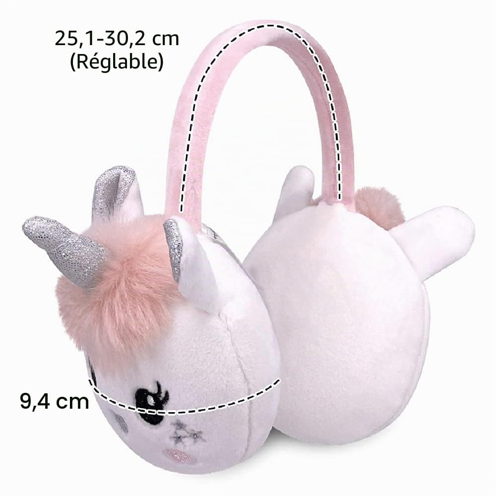 Cache-oreilles pour Filles Les Enfants Mignon Licorne Réglable Cache-oreilles