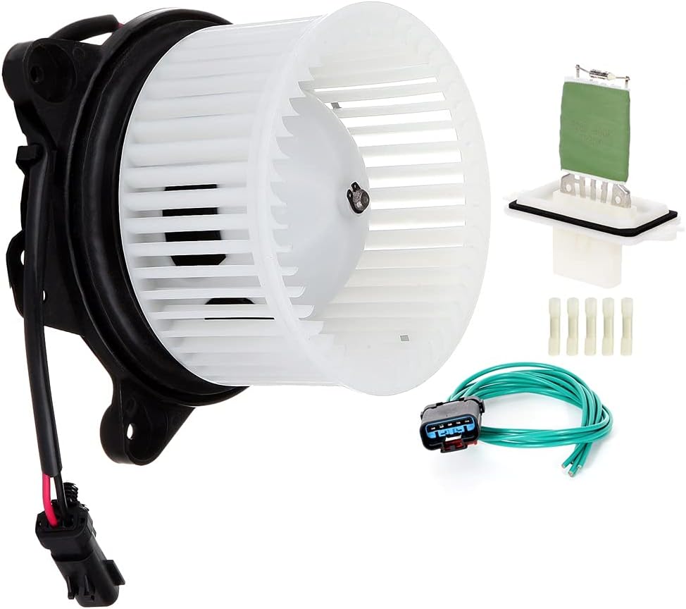 ECCPP HVAC Blower Motor and Resistor Fit For 2001-2004 for Dodge Dakota Base SLT SXT Sport R/T Extended Cab Pickup 2.5L 3.7L 3.9L 5.9L, 2001-2003 for Dodge Durango Base SLT R/T Sport Utility 4.7L 5.9L