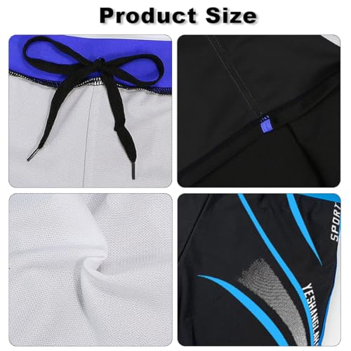 Men's Quick-Dry Swim Shorts, Breathable Tight Swimwear Boxer for Beach & Pool (Size L, Fits 40-80 kg) Multicolor3