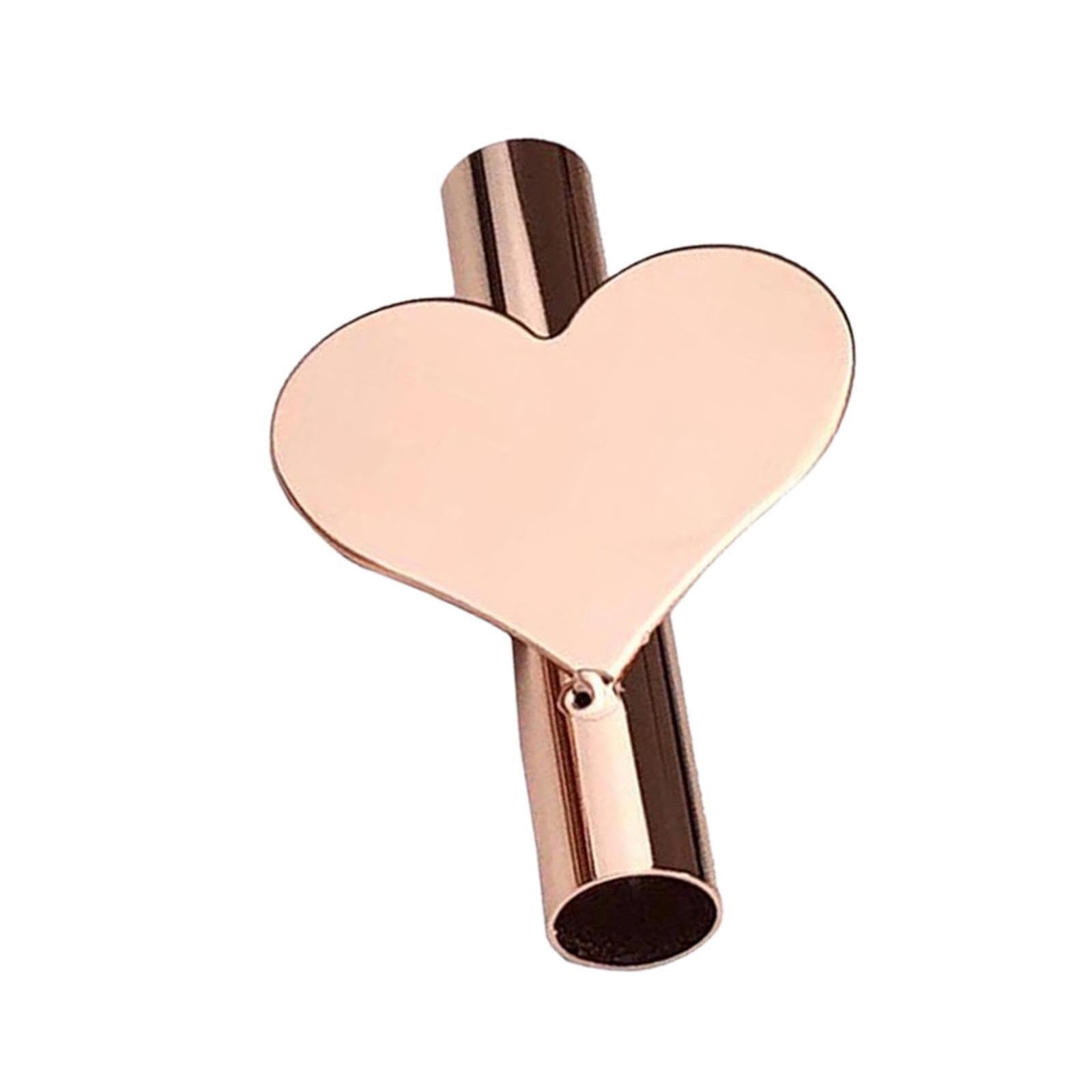 TWISAXC Classic Metal Vases Decoration Simple Wall Mounted Flower Tube For Traditional Decor Wall Mounted Vase Tube Modern, rose gold heart