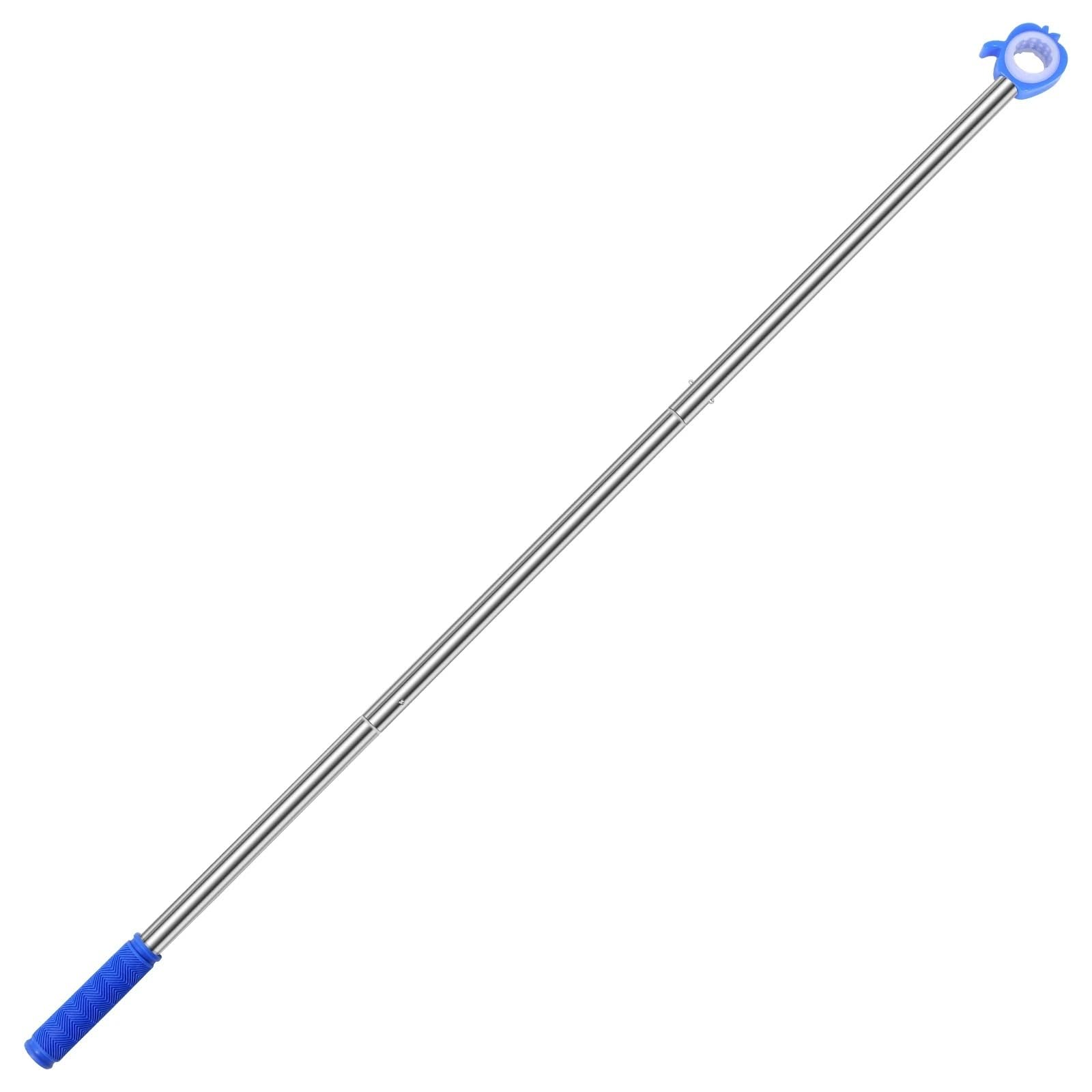 XILEUDUOD Telescopic Window Pole Rod Opener 1Pc Window Opener Pole Telescopic Skylight Stainless Steel Opening Rod for Blinds and High Windows(Blue color2)
