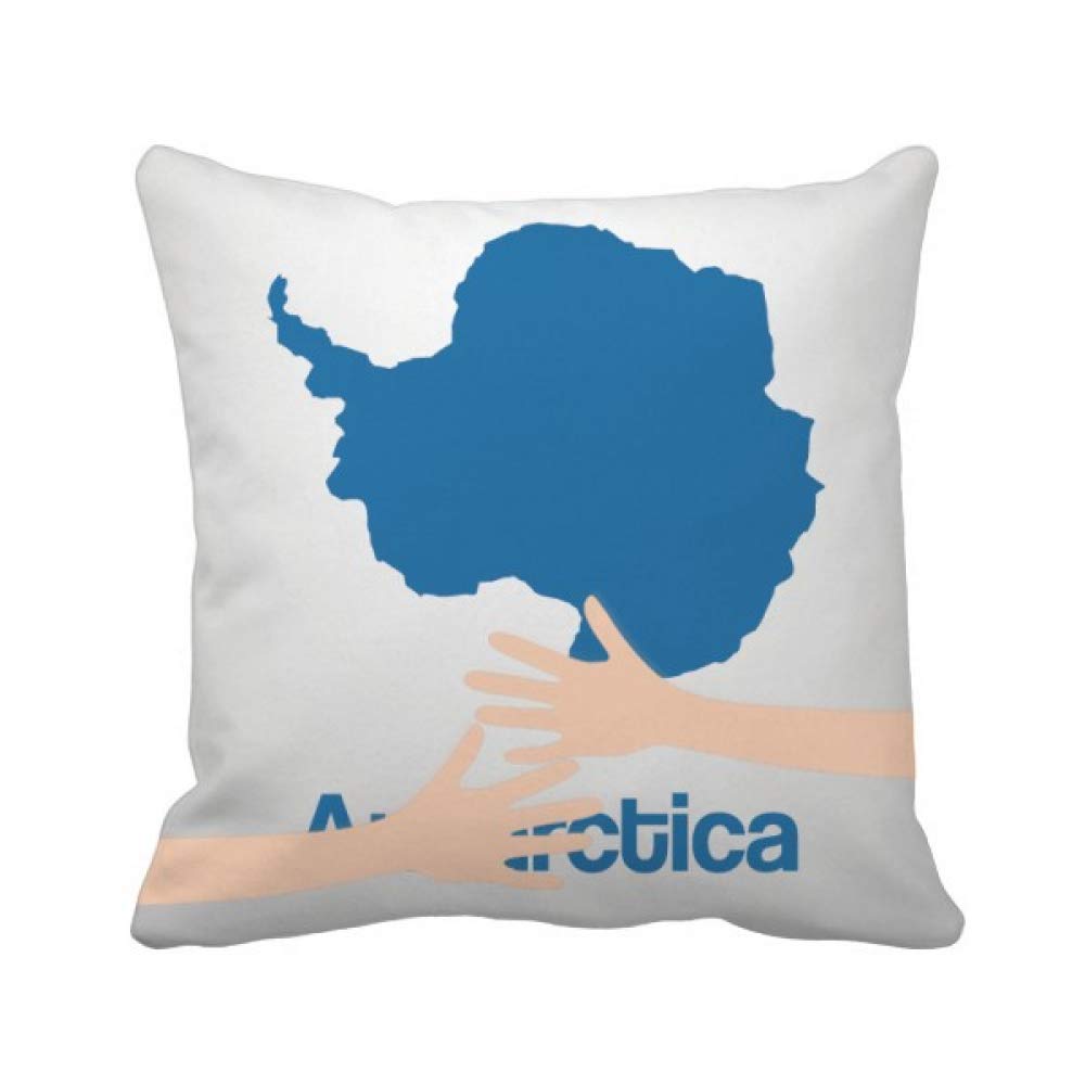 Coussin Antarctique bleu pour soulager le dos avec style sur le canapé