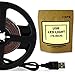 SPE Bias Lighting for HDTV - Medium (78in / 2m) - 3500k Warm White - USB LED Backlight Strip for Flat Screen TV LCD, Desktop Monitors