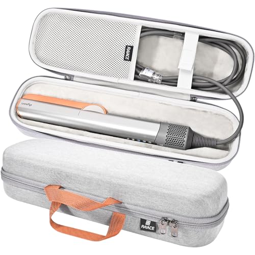 Custodia rigida compatibile con la piastra Dyson Airstrait borsa portaoggetti da viaggio. in vendita solo la custodia - Grigio