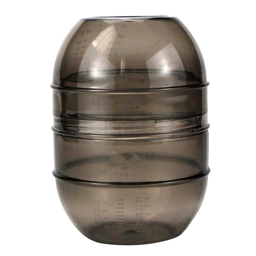 SOLUSTREHair Dye Bowl Hair Dyeing Shaker Bowl with Measuring Scale Hair Color Mixer Salon Tint Bowl Salon Mixing Cup for Hair Coloring Hair Salon Barber, Grey