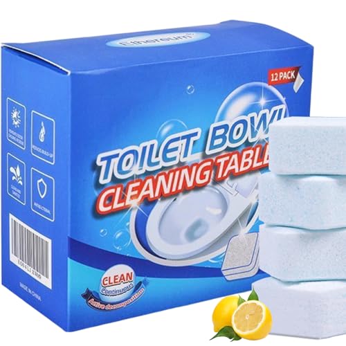 WC Reiniger Extra Stark, WC-Reinigungsschaum, Toilettenreiniger Schaum, Urinsteinentferner, Kalkentferner Dusche Stark Putzmittel für Glanz und Frischen Duftchaum (12 Stück)