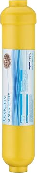 Geekpure 10-inch Inline Mineral Water Filter Upgrade for Reverse Osmosis RO System-1/4"Thread