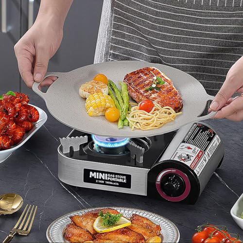 Réchaud portable de camping avec gril intégré et chauffage extérieur