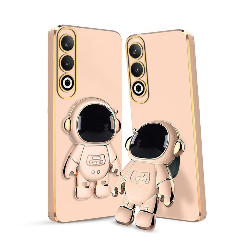 KARWAN® 3D Astronaut with Folding Stand Back Cover Case Compatible for Oneplus Nord CE4 | Slim electroplated case | Stand case | Soft TPU | Space Astro Theme | Camera Protection-Pink (B0D3XKL1LJ) Amazon Price History, Amazon Price Tracker