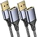 3BAO USB Verlängerung kabel [2Pack 2m ],USB 2.0 A Stecker zu Buchse Verlängerungskabel Ladekabel Daten Sync Extender für Scanner,Kartenleser,Maus,Oc... Rift,PS VR,Tastatur,Drucker usw
